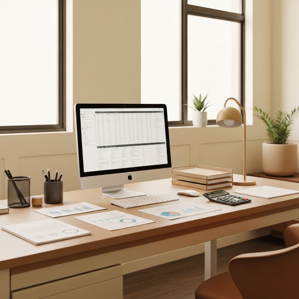 Modern accounting office interior representing Act Now Taxation Consultants workspace